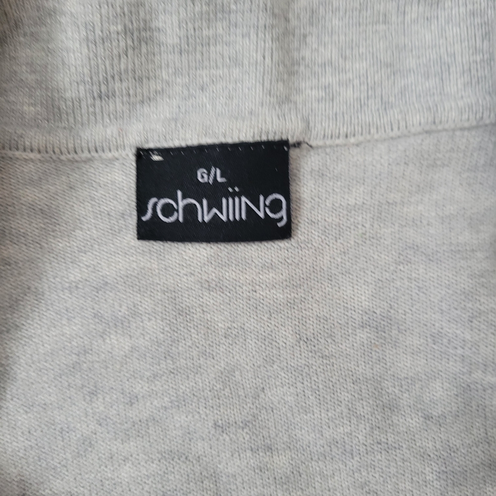 Chic Gray Cardigan with Zipper Accents - Picture 4 of 4